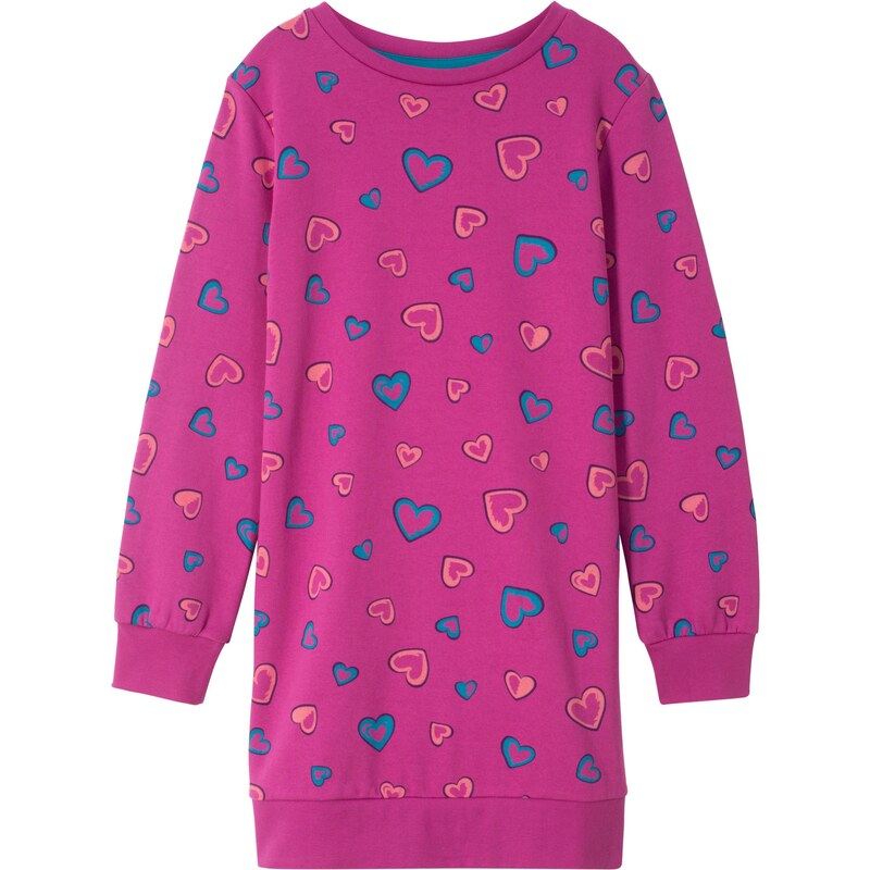 bpc bonprix collection Bonprix - robe d'été Robe sweat violet manches longues pour enfant