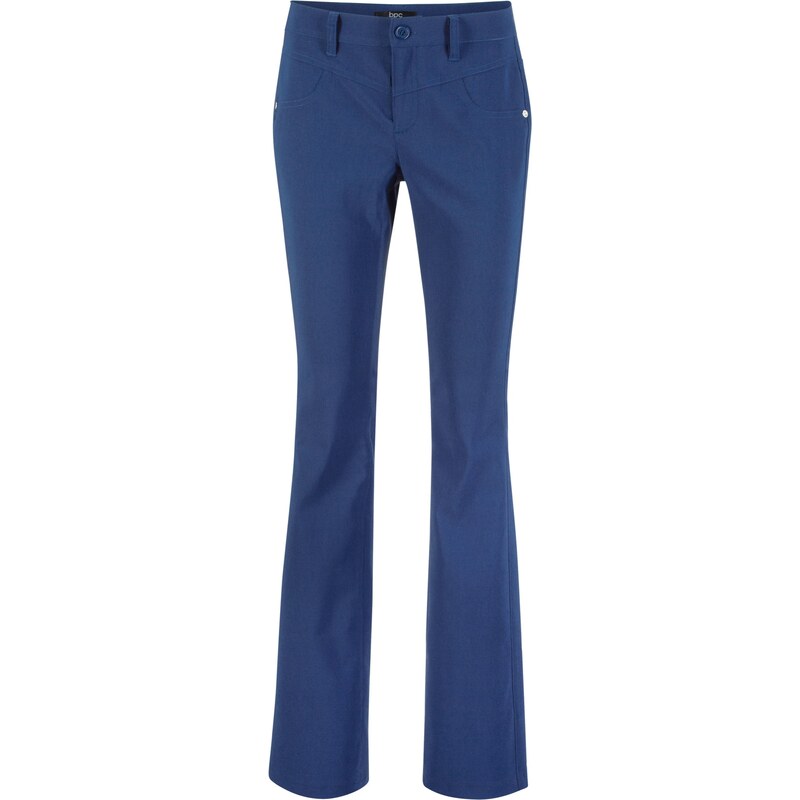 bpc bonprix collection Bonprix - Pantalon en bengaline amincissant bootcut bleu pour femme