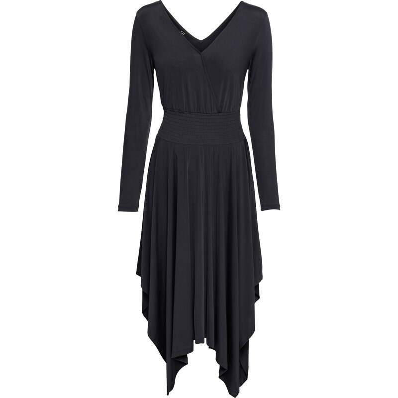 RAINBOW Bonprix - robe d'été Robe noir manches longues pour femme