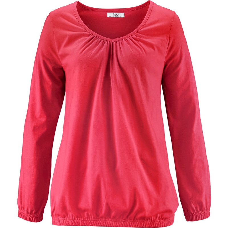 bpc bonprix collection Bonprix - T-shirt manches longues rouge pour femme