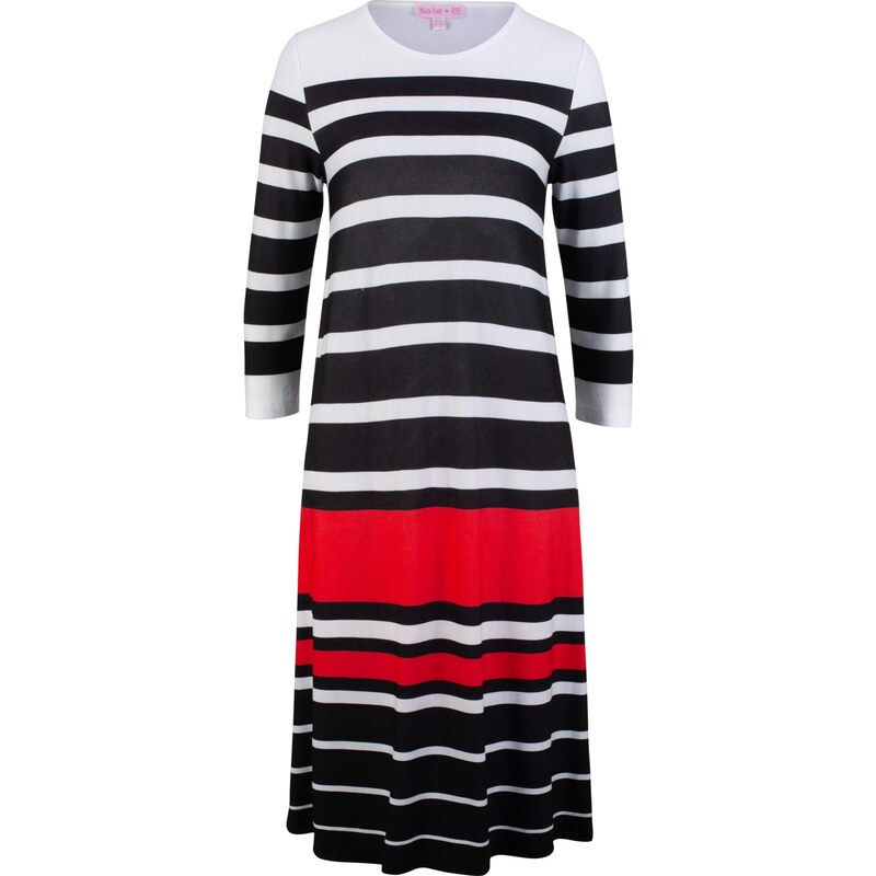 bpc bonprix collection Bonprix - robe d'été Robe t-shirt manches 3/4 - designed by Maite Kelly noir pour femme