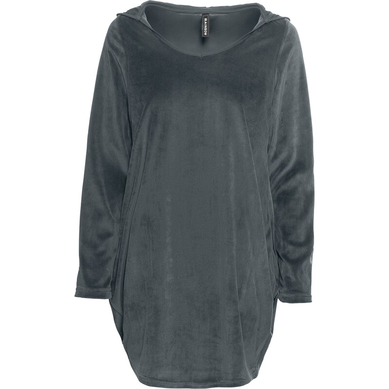 RAINBOW Bonprix - robe d'été Robe gris manches longues pour femme