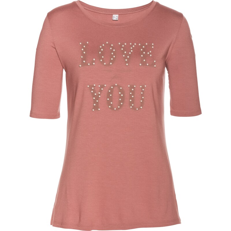 bpc selection Bonprix - T-shirt rose manches mi-longues pour femme