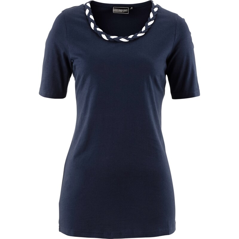 bpc selection Bonprix - T-shirt bleu manches courtes pour femme