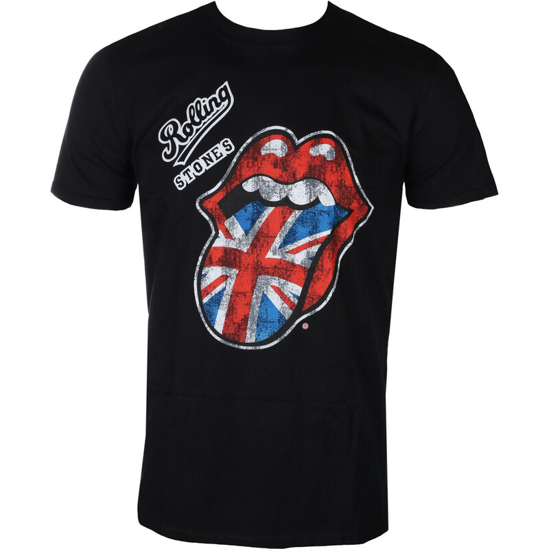 Tee-shirt métal pour hommes Rolling Stones - British - ROCK OFF - RSTEE16MB