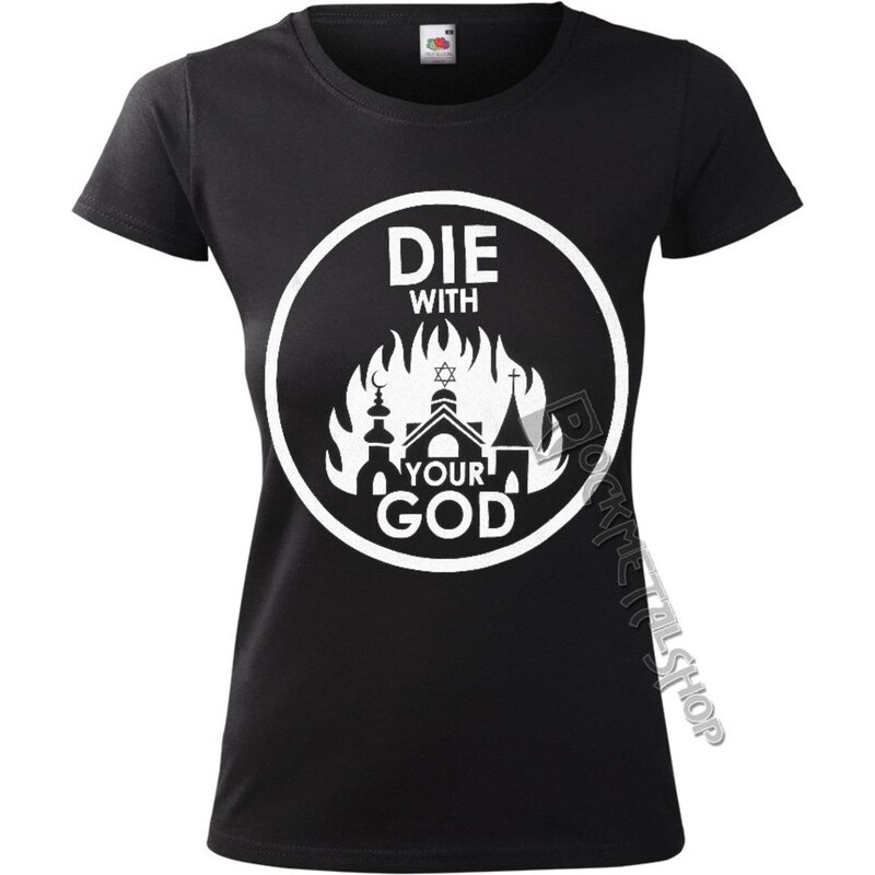 T-shirt hardcore pour femmes - DIE WITH YOUR GOD - AMENOMEN - OMEN071DA
