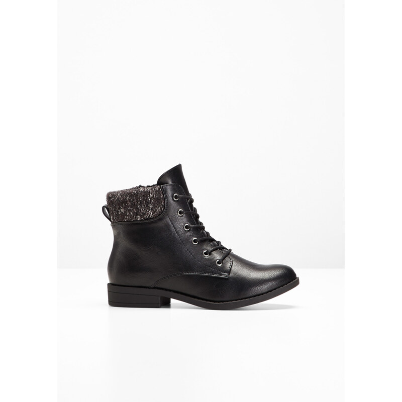 bpc bonprix collection Bonprix - Boots à lacets noir pour femme