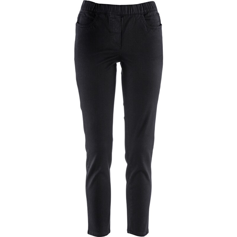 bpc selection Bonprix - Pantalon confortable 7/8 noir pour femme