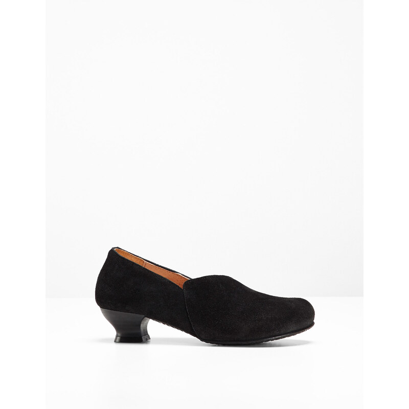 bpc selection Bonprix - Slippers confortables en cuir noir pour femme