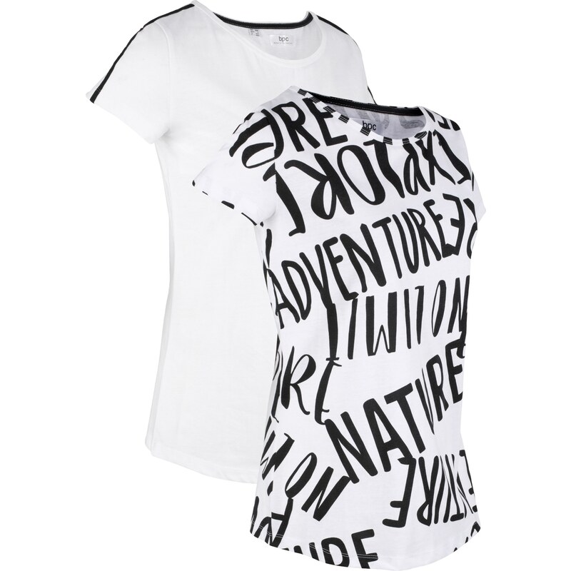 bpc bonprix collection Bonprix - T-shirt de sport blanc manches courtes pour femme