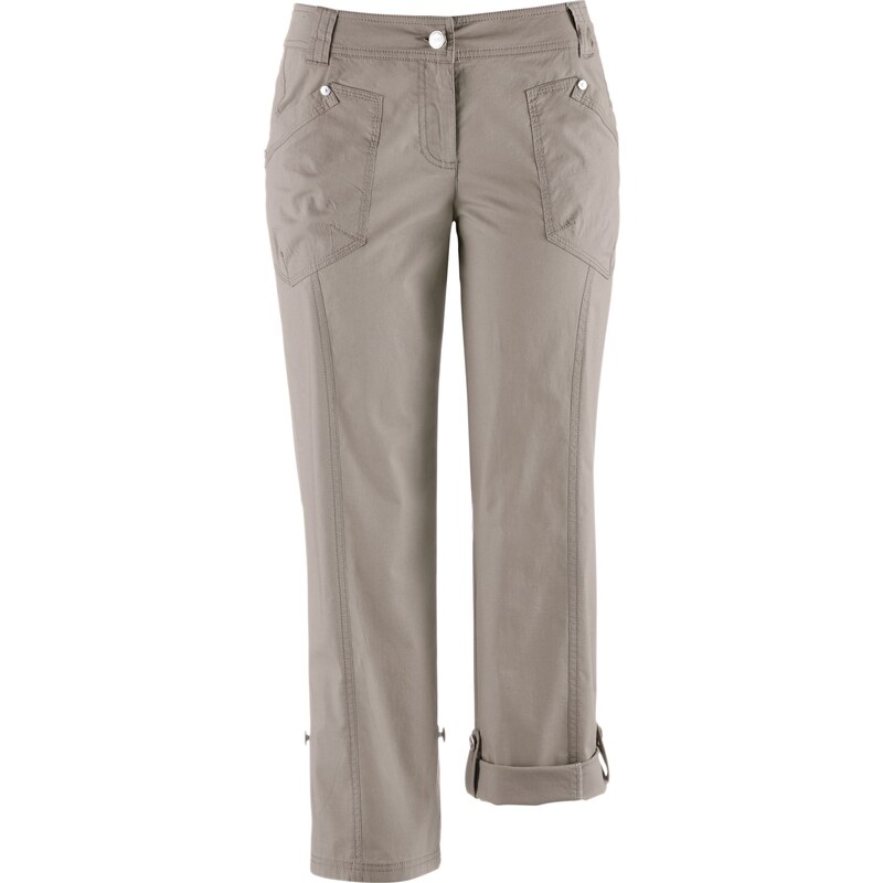 bpc bonprix collection Bonprix - Pantalon extensible cargo 3/4 gris pour femme