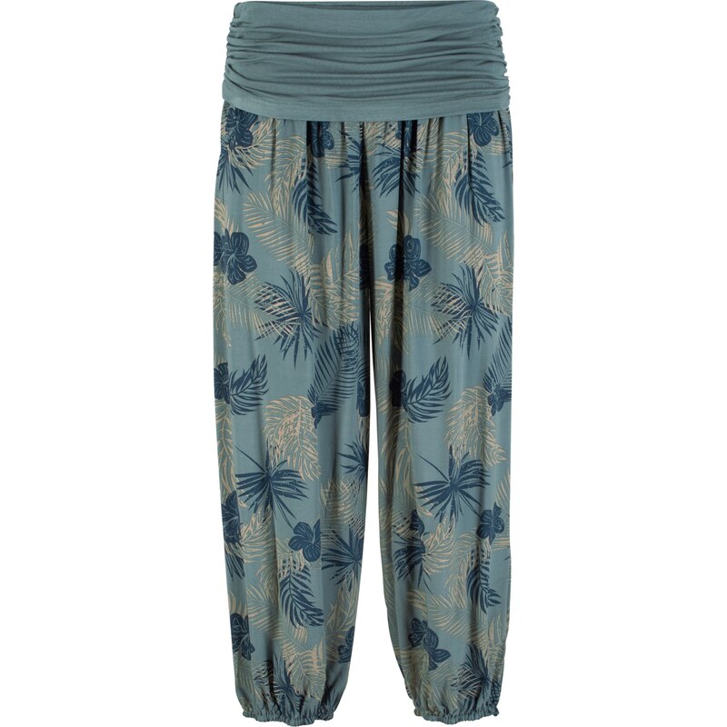 bpc bonprix collection Bonprix - Pantalon ample léger 7/8 vert pour femme