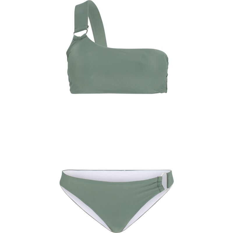 BODYFLIRT Bonprix - Bikini bandeau (Ens. 2 pces.) vert pour femme