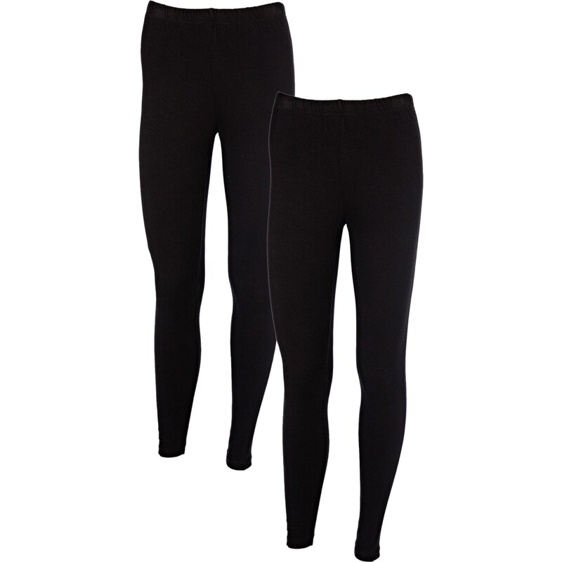 BODYFLIRT Bonprix - Lot de 2 leggings noir pour femme