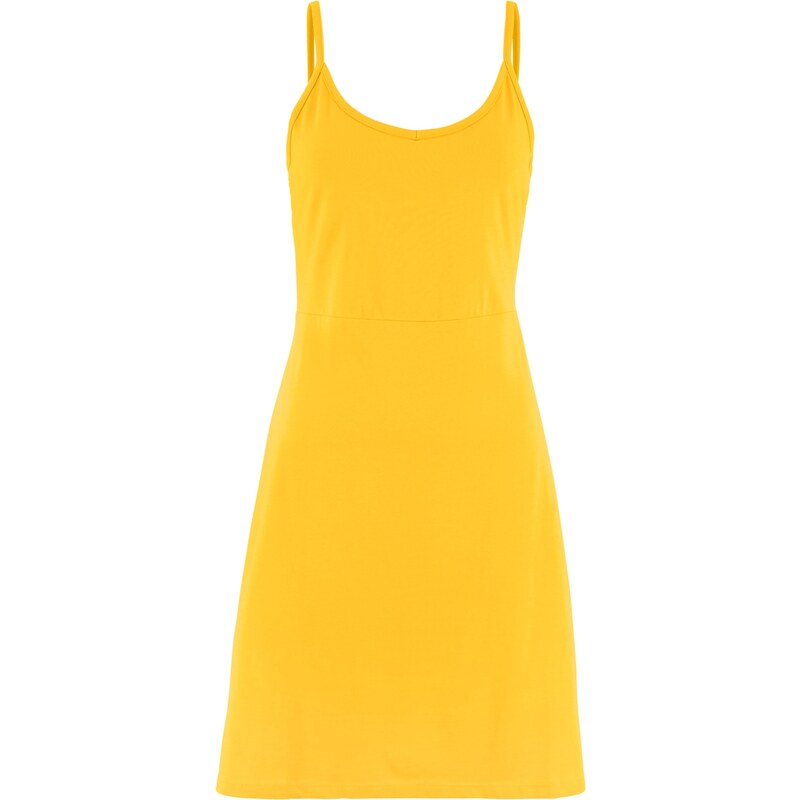 bpc bonprix collection Bonprix - robe d'été Robe estivale à bretelles réglables jaune sans manches pour femme