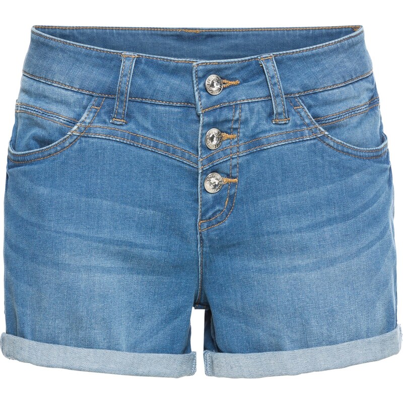 BODYFLIRT Bonprix - Short en jean bleu pour femme