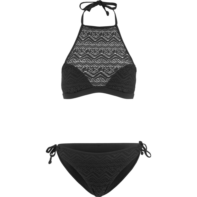 BODYFLIRT Bonprix - Bikini brassière (Ens. 2 pces.) noir pour femme