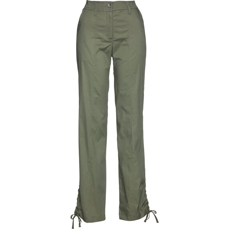 bpc selection Bonprix - Pantalon cargo à broderie vert pour femme