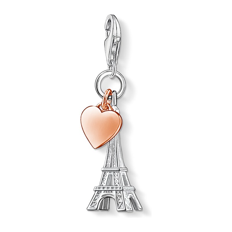 Thomas Sabo pendentif Charm ´´tour Eiffel avec cœur´´ 0904-415-12