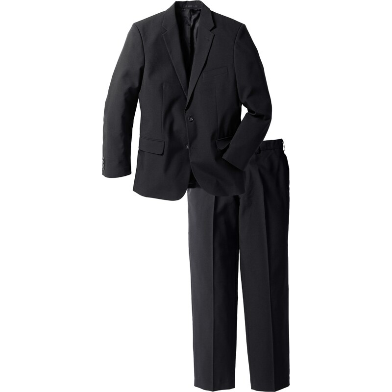 bpc selection Bonprix - Costume 2 pièces : veste de costume et pantalon noir manches longues pour homme