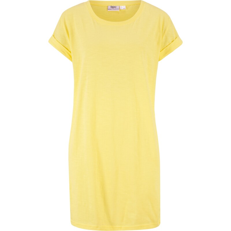 bpc bonprix collection Bonprix - T-shirt long boxy à manches courtes jaune pour femme