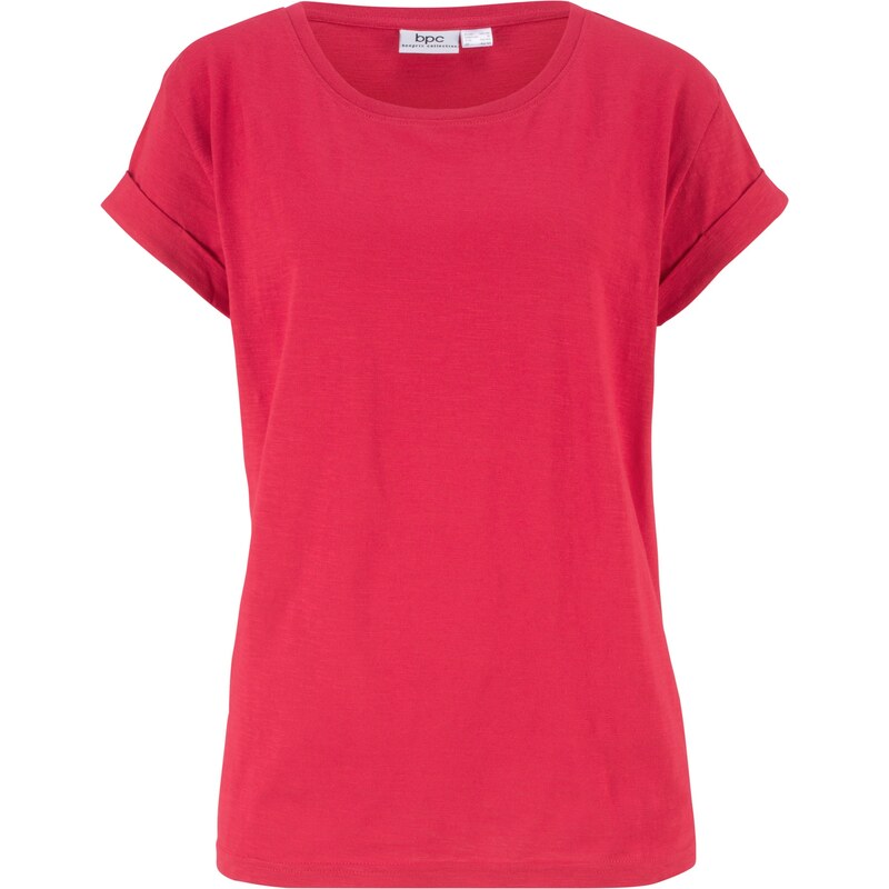 bpc bonprix collection Bonprix - T-shirt boxy manches courtes rouge pour femme