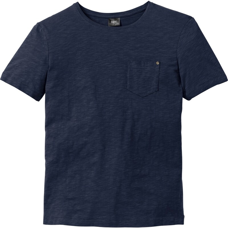 bpc bonprix collection Bonprix - T-shirt avec une poche bleu manches courtes pour homme