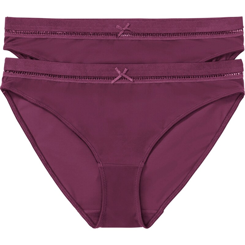 bpc bonprix collection Bonprix - Lot de 2 slips violet pour femme