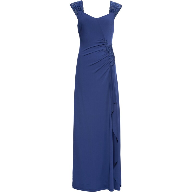 BODYFLIRT boutique Bonprix - robe d'été Robe longue de soirée bleu sans manches pour femme