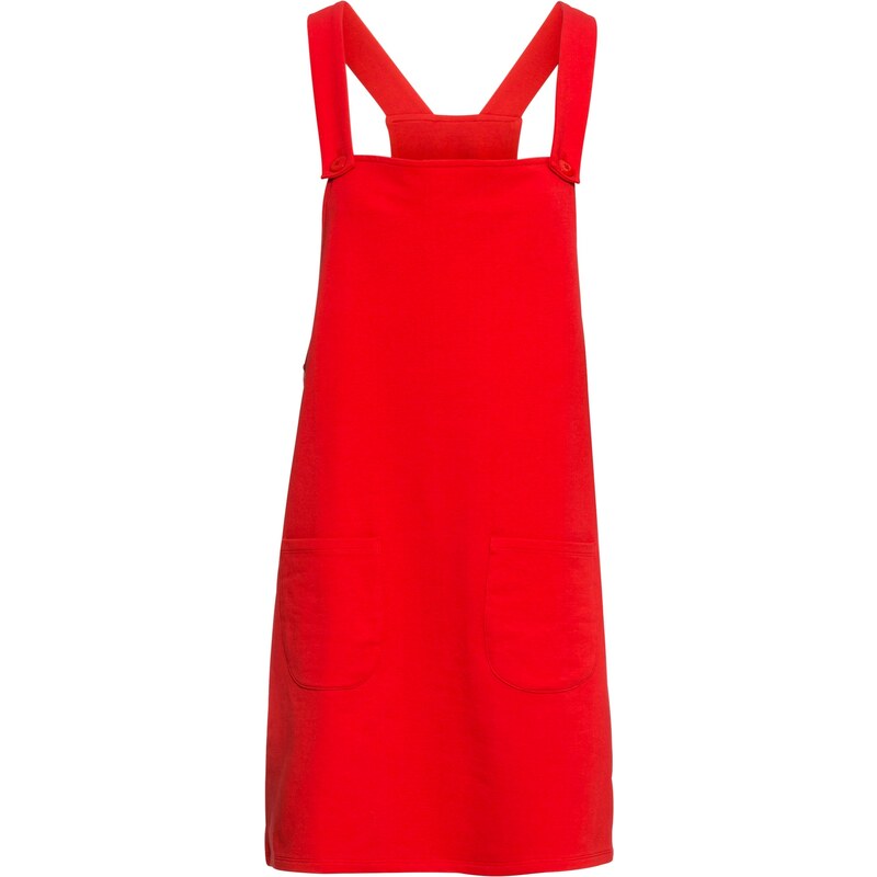 RAINBOW Bonprix - robe d'été Robe-salopette rouge sans manches pour femme