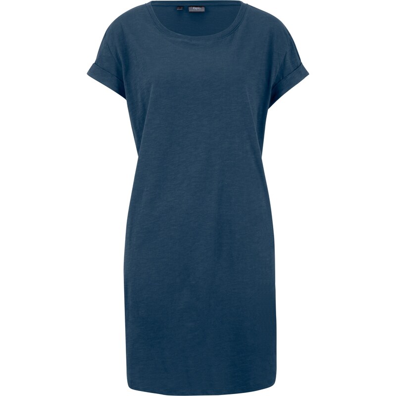 bpc bonprix collection Bonprix - robe d'été Robe en jersey style boxy bleu manches courtes pour femme