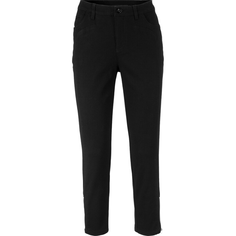 bpc bonprix collection Bonprix - Pantalon 7/8 amincissant noir pour femme