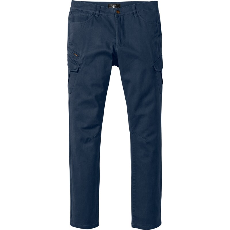Bonprix - Pantalon cargo Slim Fit bleu pour homme