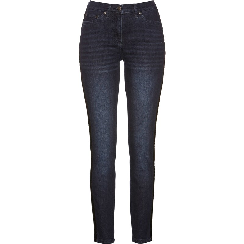 bpc selection Bonprix - Pantalon extensible avec velours bleu pour femme