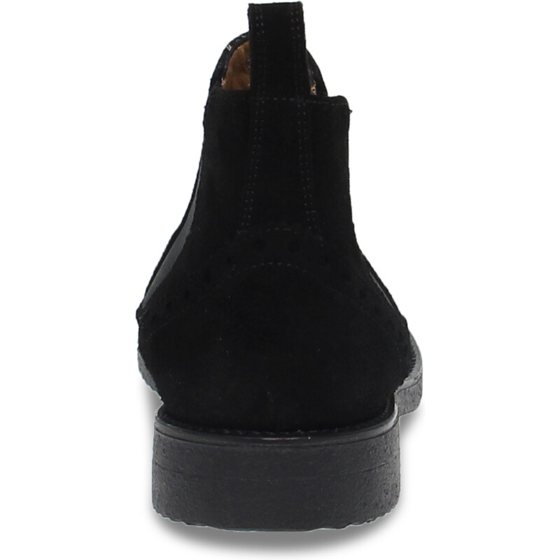 Boots Antica Cuoieria STILE INGLESE en chamois noir
