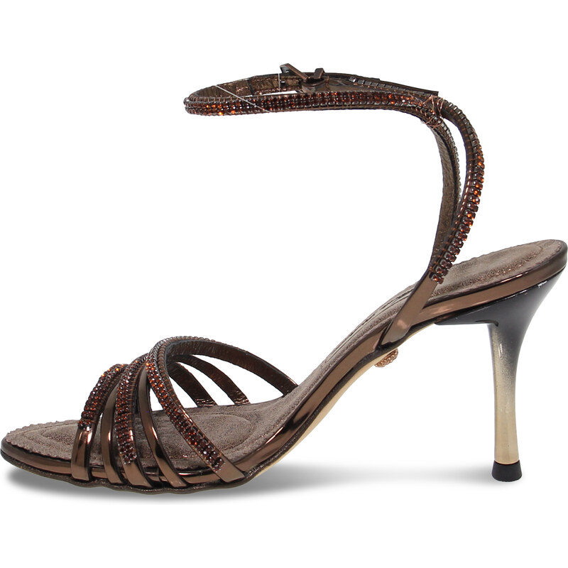 Sandales à talons Alberto Venturini GIOIELLO en cristal bronze