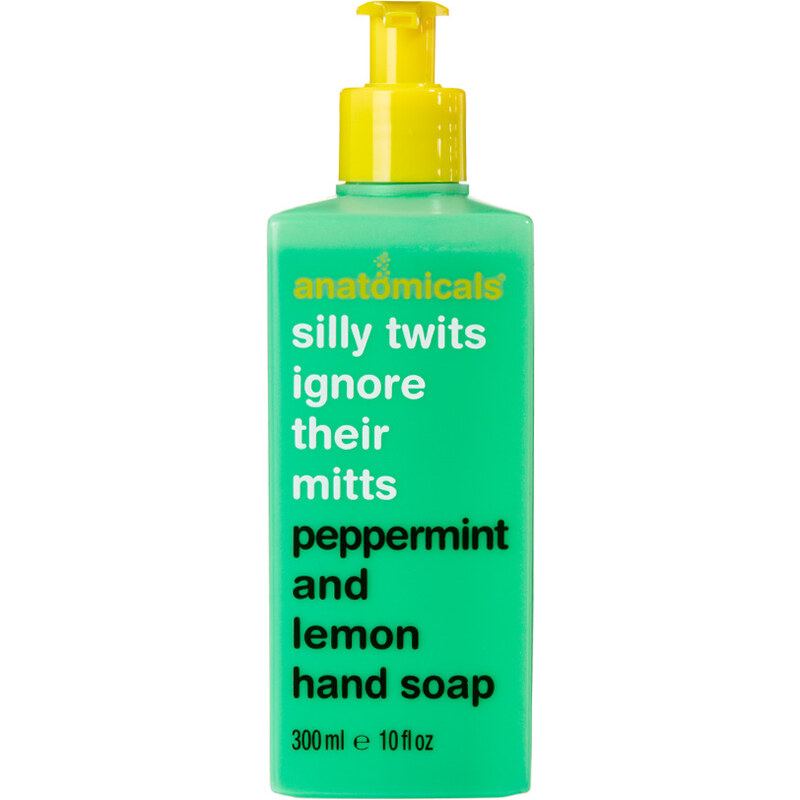 Anatomicals Silly Twits Ignore Their Mitts - Savon pour les mains menthe verte et citron 300 ml - Clair