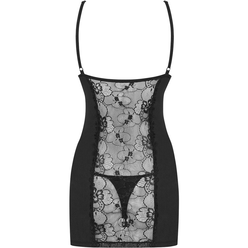 OBSESSIVE Nuisette sexy Heartina chemise black