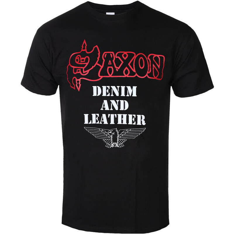 Tee-shirt métal pour hommes Saxon - DENIM AND LEATHER - PLASTIC HEAD - PH11784