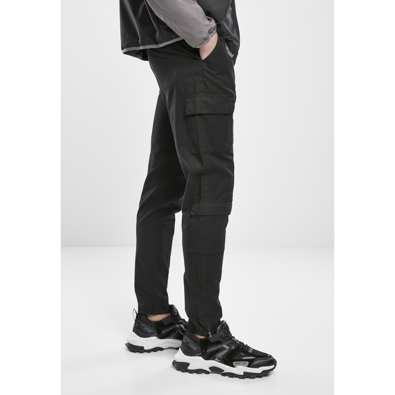 Pantalon pour hommes URBAN CLASSICS - Tapered Double Cargo - noir - TB3698-black