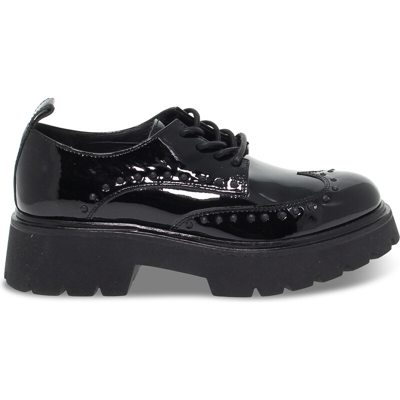 Chaussures plates Janet Sport STILE INGLESE en peinture noir