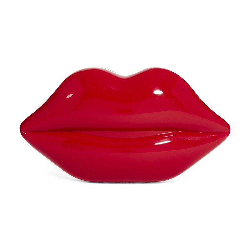 Lulu Guinness - Pochette en forme de lèvres - Rouge - Rouge