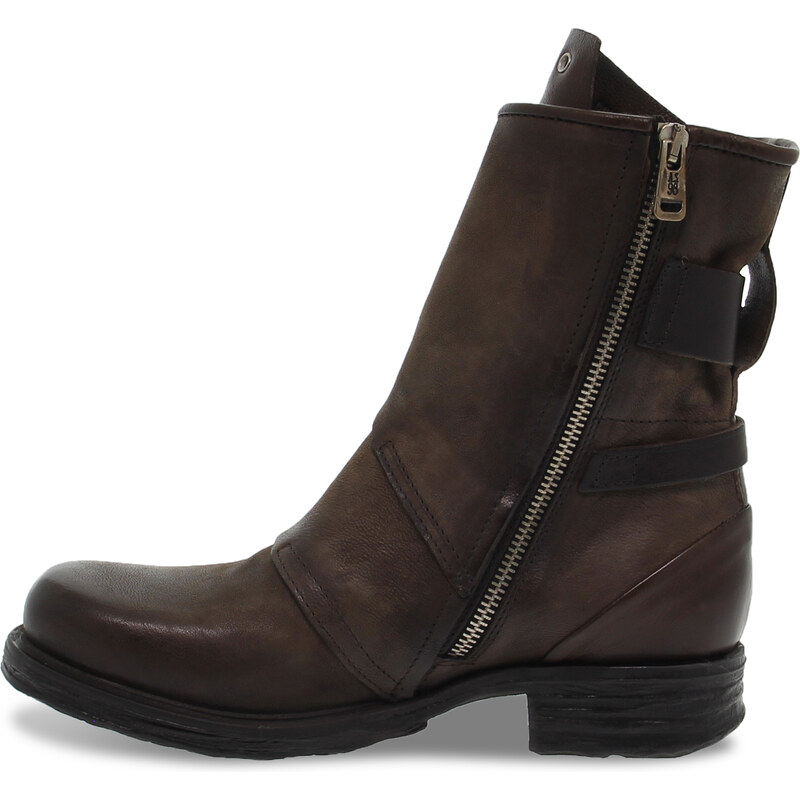 Boots A.S.98 en cuir brun foncé