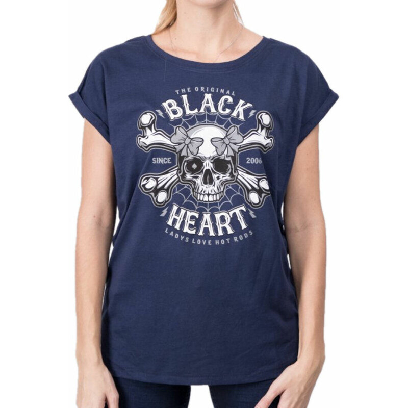 T-Shirt pour femmes - DEAD PIN UP - BLACK HEART - 8504