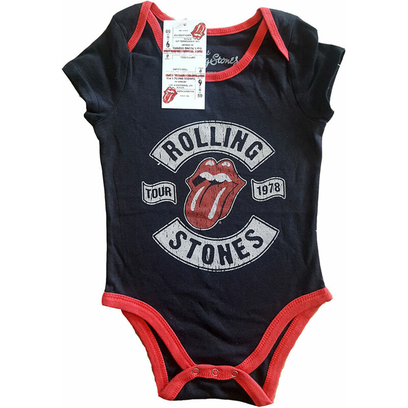 Body pour bébé enfants Rolling Stones - US Tour 1978 - ROCK OFF - RSBG133TB