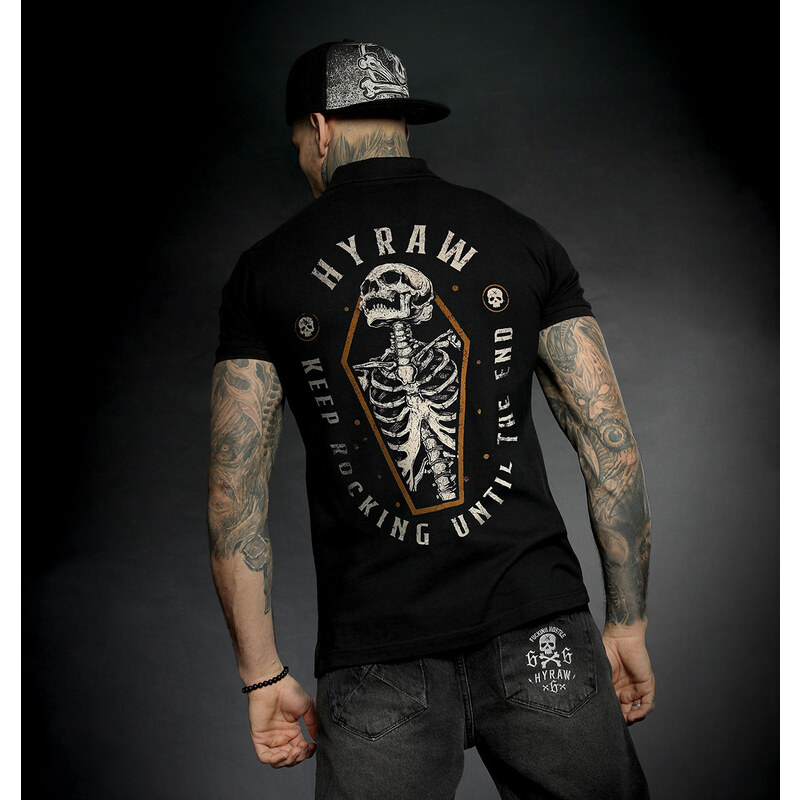 T-shirt hardcore pour hommes - KEEP ROCKING - HYRAW - FW21-M19-PL