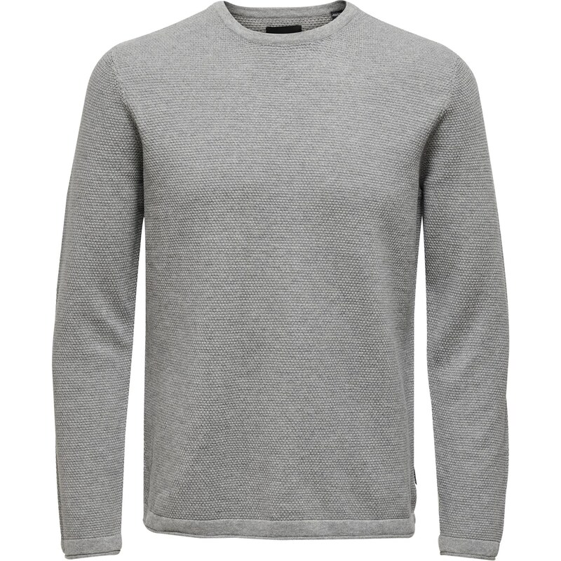 Only & Sons Pull-over 'Panter' gris