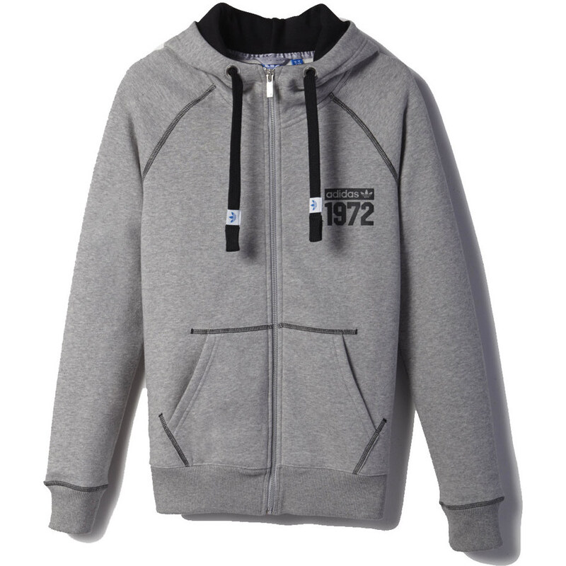 adidas Gilet Veste zippée capuche Super Fleece Logo Zip