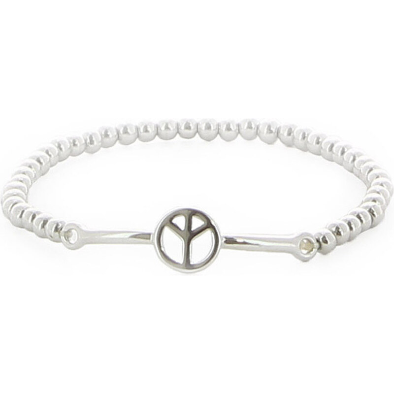 Go tendance Bracelets Bracelet Peace and Love élastique