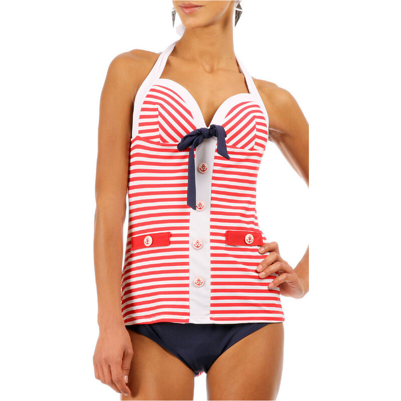 Banned Maillots de bain Maillot ASTRAY rouge/blanc